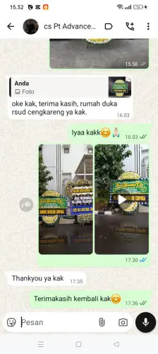 Testimonial Papan Bunga Pernikahan sorong