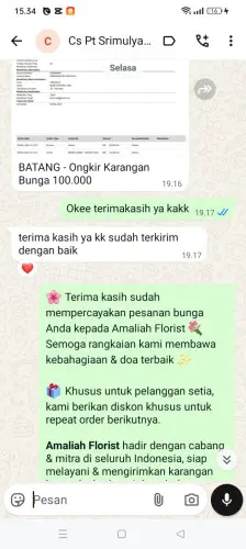 Testimonial Papan Bunga sorong
